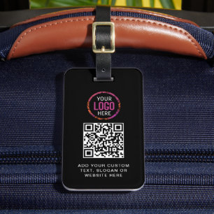 Étiquette À Bagage Code QR   Logo professionnel moderne
