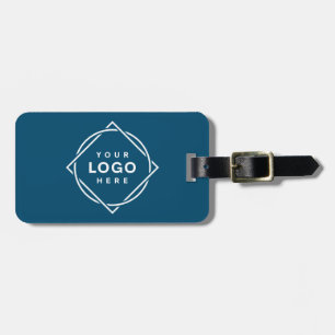 Étiquette À Bagage Code QR noir élégant et élégant