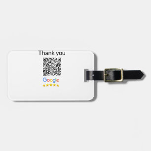 Étiquette À Bagage Code QR simple minimaliste ajouter un logo nom de