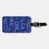 Étiquette À Bagage Codes personnalisés d'aéroport (Devant horizontal)