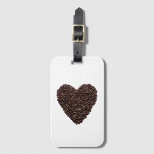 Étiquette À Bagage Coeur café