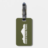 Étiquette À Bagage Coeur d'Alene Idaho S'il vous plaît (Dos Vertical)