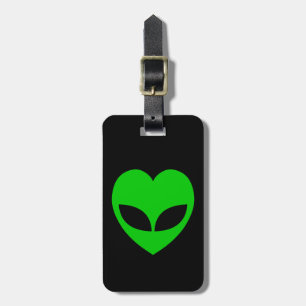 Étiquette À Bagage Coeur d'amour Alien