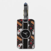 Étiquette À Bagage Coeur de casquettes d'infirmière de parties (Dos Vertical)