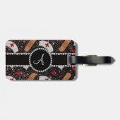 Étiquette À Bagage Coeur de casquettes d'infirmière de parties (Dos horizontal)