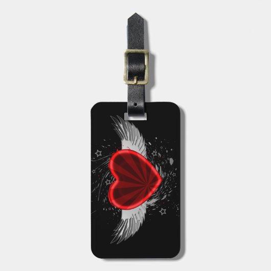 Étiquette À Bagage Coeur de l'aile (Devant Vertical)