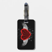 Étiquette À Bagage Coeur de l'aile (Dos Vertical)
