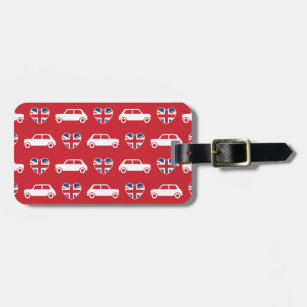 Étiquette À Bagage Coeurs britanniques de Mini Cooper - étiquette