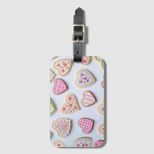 Étiquette À Bagage Coeurs de la Saint Valentin (Devant Vertical)