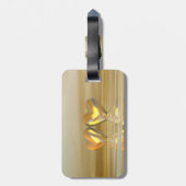 Étiquette À Bagage Coeurs d'or (Dos Vertical)