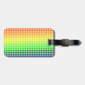 ÉTIQUETTE À BAGAGE COEURS EN COURS (Dos horizontal)