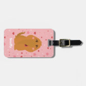 Étiquette À Bagage Coeurs et étoiles douillets Graphique (Devant horizontal)