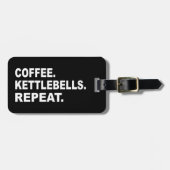 Étiquette À Bagage Coffee Kettlebells Répéter (Devant horizontal)