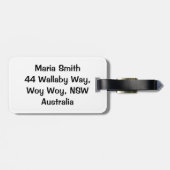 Étiquette À Bagage Coincés d'agrumes funestes (Dos horizontal)