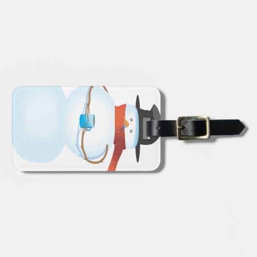 Étiquette À Bagage Cold Snowman (Devant horizontal)