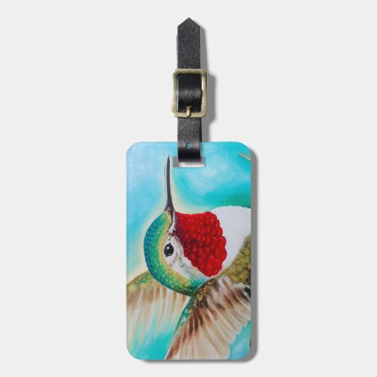 Étiquette À Bagage Colibri (Devant Vertical)