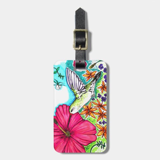 Étiquette À Bagage Colibri (Devant Vertical)