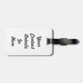 Étiquette À Bagage Colibri d'Anna (Dos horizontal)