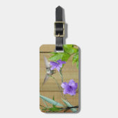 Étiquette À Bagage Colibri Throsé De Rubis, Personnalisé (Devant Vertical)