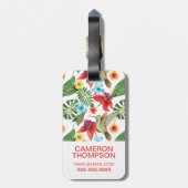 Étiquette À Bagage Colibri tropical de photo faite sur commande (Dos Vertical)