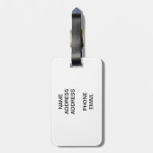 Étiquette À Bagage Colisée (Dos Vertical)