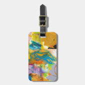 Étiquette À Bagage Collage brésilien d'art (Devant Vertical)