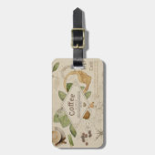 Étiquette À Bagage Collage de café (Devant Vertical)