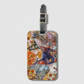 Étiquette À Bagage Collage de chats colorés (Devant Vertical)