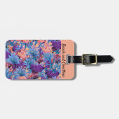 Étiquette À Bagage Collage de corail (Devant horizontal)