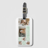 Étiquette À Bagage Collage de monnaie moderne photo papa meilleur cad (Devant Vertical)