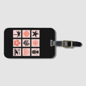 Étiquette À Bagage Collage des timbres de nature (Devant Horizontal)