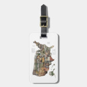 Étiquette À Bagage Collage d'état des Etats-Unis (Devant Vertical)