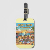 Étiquette À Bagage Collecte de plages (Devant Vertical)