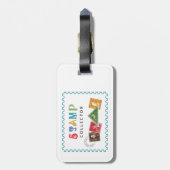 Étiquette À Bagage Collecteur de timbres (Dos Vertical)