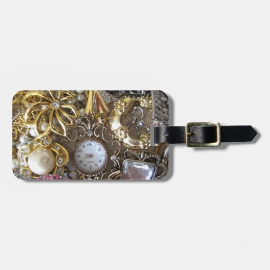 Étiquette À Bagage collection bling bling de bijoux (Devant horizontal)
