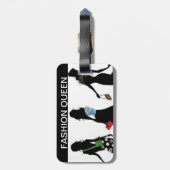 ÉTIQUETTE À BAGAGE COLLECTION DE REINE D'ACHATS (Dos Vertical)