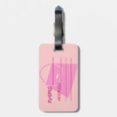 ÉTIQUETTE À BAGAGE COLLECTION DE REINE D'ACHATS (Dos Vertical)