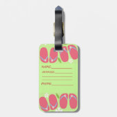 ÉTIQUETTE À BAGAGE COLLECTION D'HAWAÏ ALOHA (Dos Vertical)