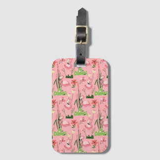 Étiquette À Bagage Collection Été Flamant Rose Une Conception 4