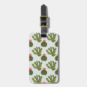 Étiquette À Bagage Collection Llamarama   Motif Cactus mignon