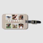 Étiquette À Bagage Collection photo moderne Beige Friends Forever (Devant Horizontal)