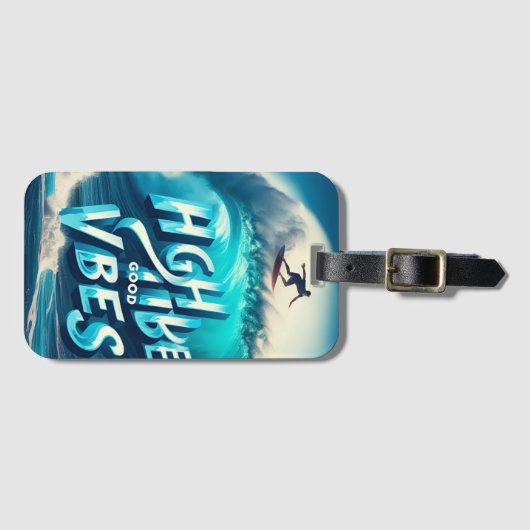 Étiquette À Bagage Collection Vagues & Wanderlust (Devant Horizontal)