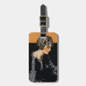 Étiquette À Bagage Collier cassé de perle (Devant Vertical)