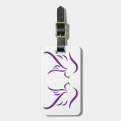 Étiquette À Bagage Colombes abstraites (Devant Vertical)