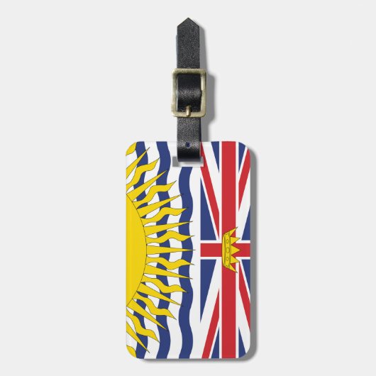 Étiquette À Bagage Colombie-Britannique (Devant Vertical)