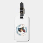 Étiquette À Bagage Colonial de Fredericksburg en Virginie (Devant Vertical)