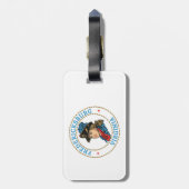 Étiquette À Bagage Colonial de Fredericksburg en Virginie (Dos Vertical)