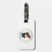 Étiquette À Bagage Colonial du Massachusetts de Salem (Dos Vertical)