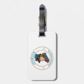 Étiquette À Bagage Colonial du Massachusetts d'Ipswich (Dos Vertical)