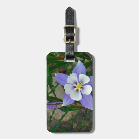 Étiquette À Bagage Colonne bleue (Devant Vertical)